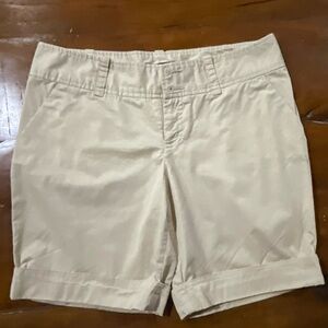 Mossimo Stretch Flat Front  Shorts beige/khaki  sz 8